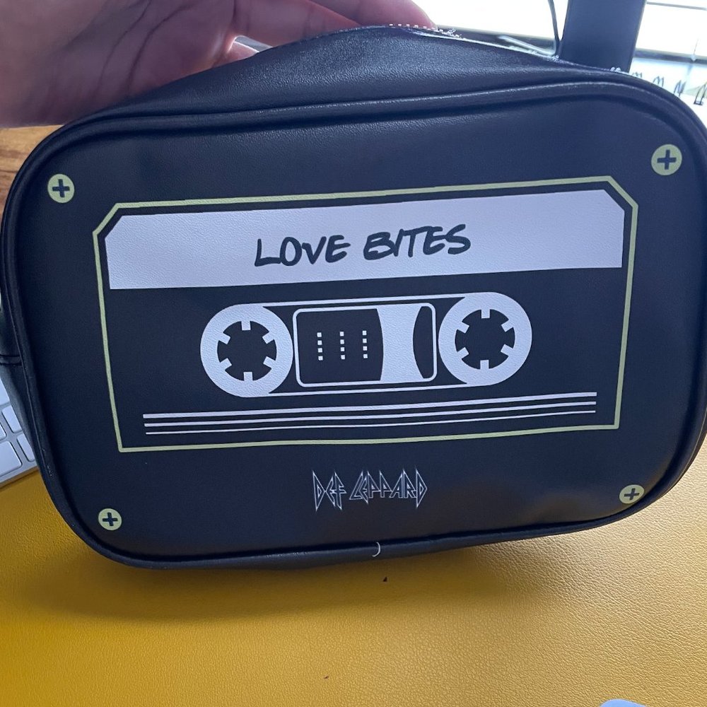 Revolution Beauty Rock & Roll Beauty Def Leppard Cassette Tape Cosmetic Bag